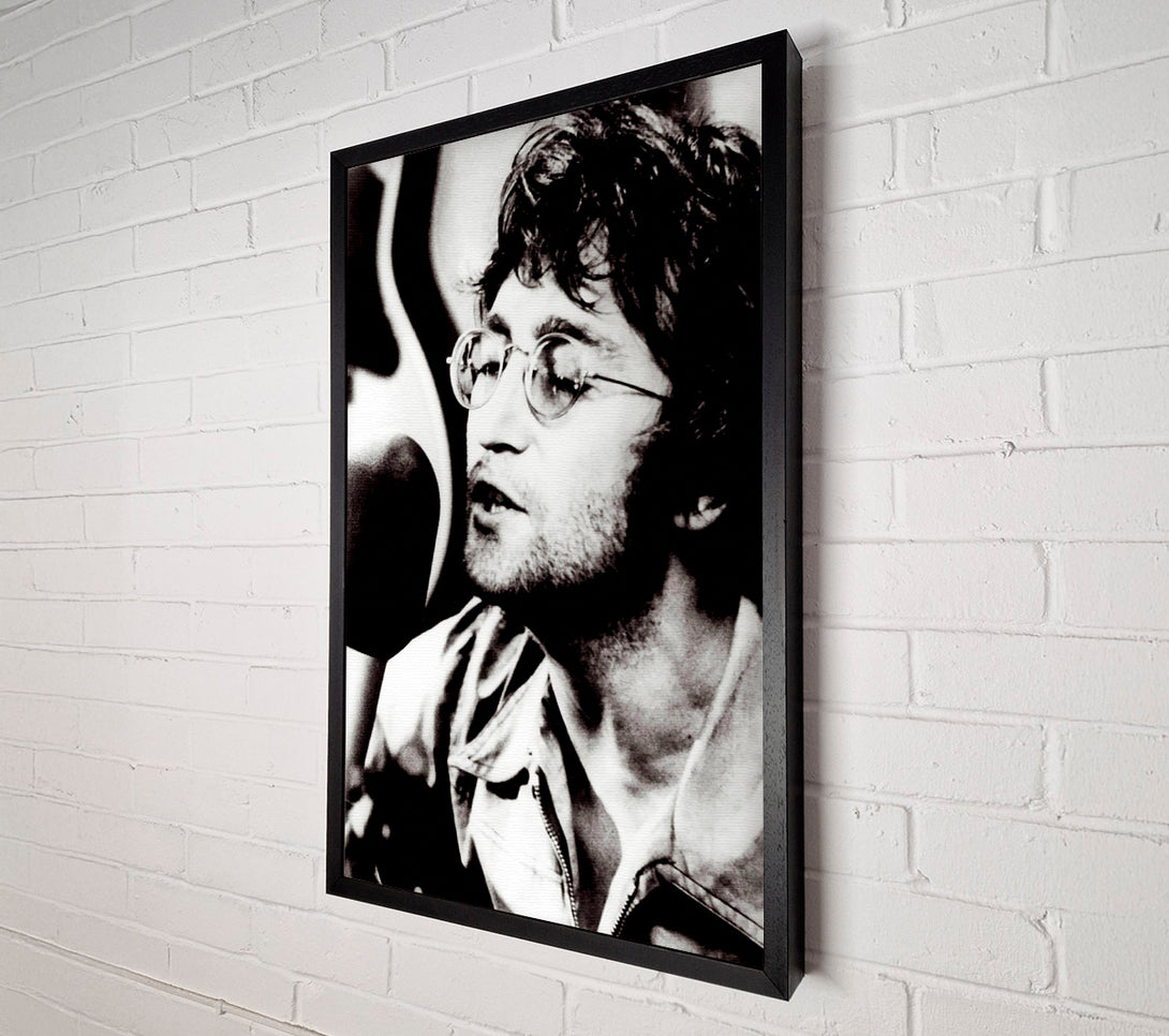  A Canvas Print of John Lennon Imagine B n W Canvas Wall Art