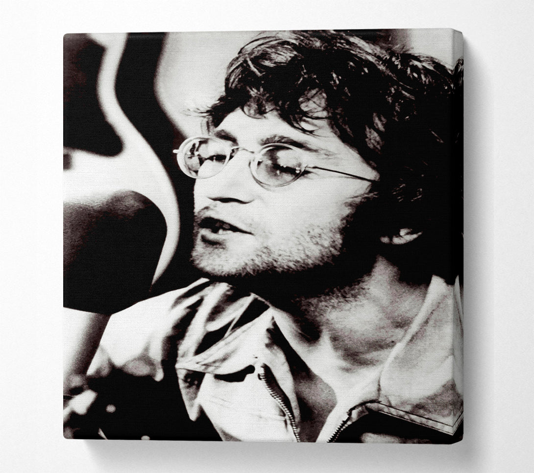  A Canvas Print of John Lennon Imagine B n W Canvas Wall Art