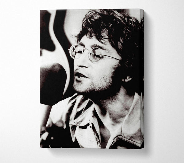  A Canvas Print of John Lennon Imagine B n W Canvas Wall Art