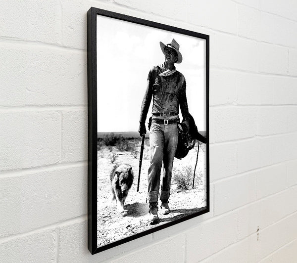John Wayne With Dog