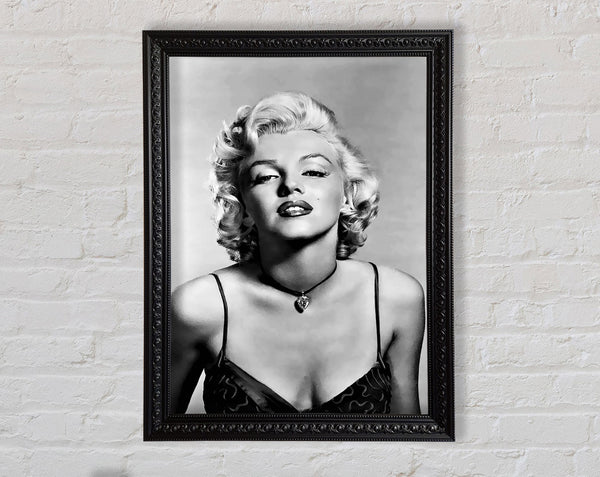 Marilyn Monroe Kiss Framed Print