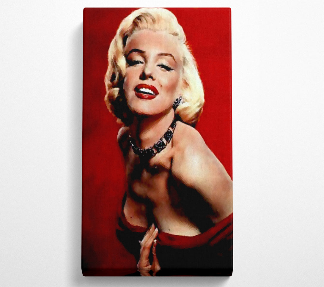  A Canvas Print of Marilyn Monroe Red Dress Canvas Print