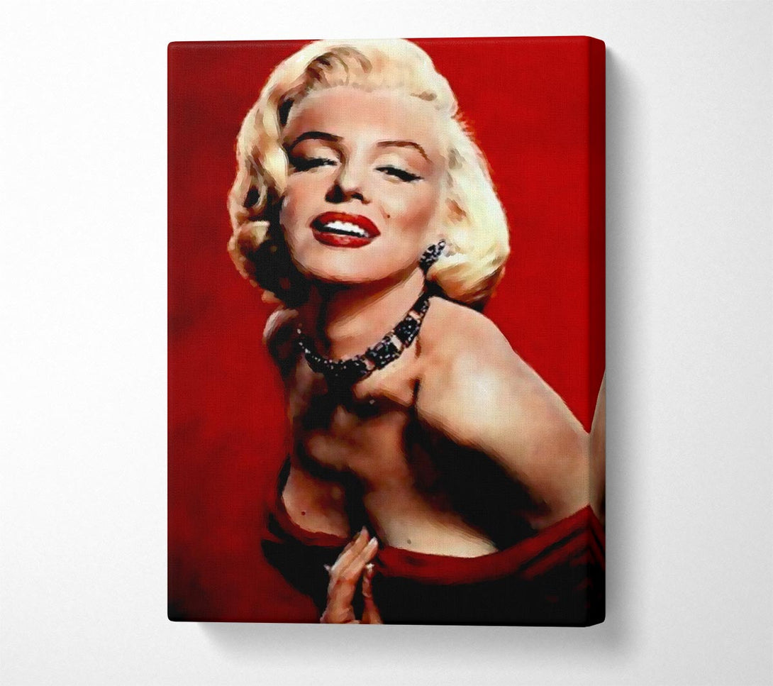  A Canvas Print of Marilyn Monroe Red Dress Canvas Print