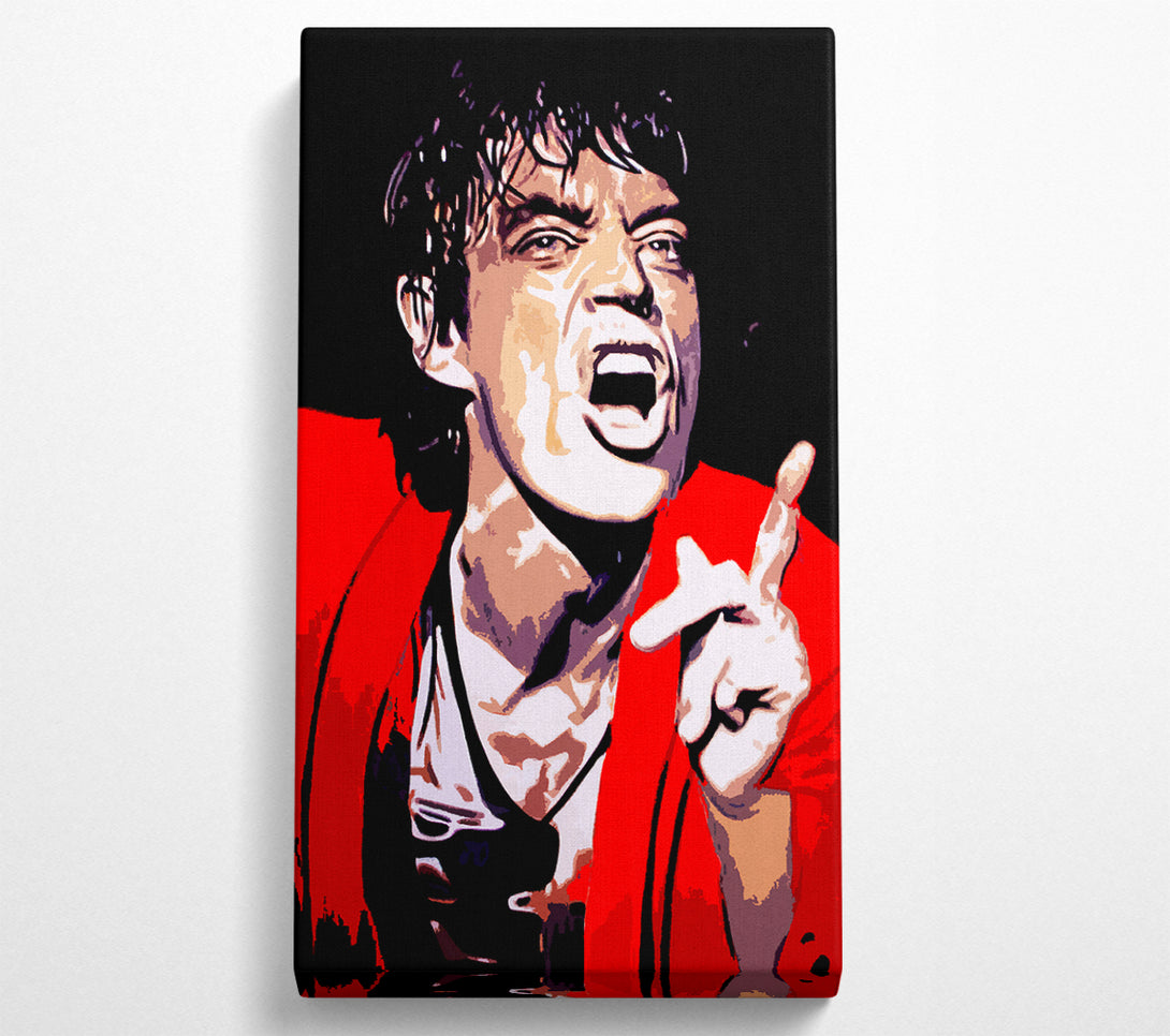  A Canvas Print of Mike Jagger Rolling Stones Canvas Wall Art