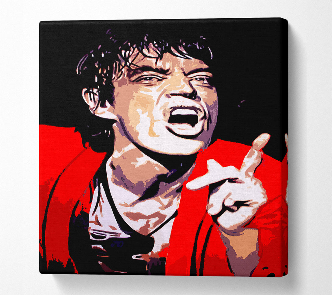  A Canvas Print of Mike Jagger Rolling Stones Canvas Wall Art