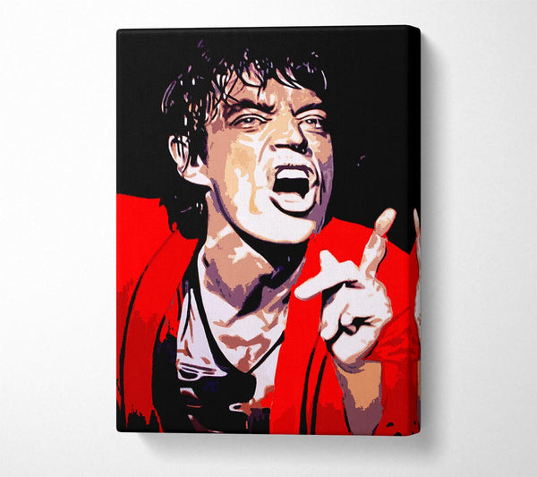  A Canvas Print of Mike Jagger Rolling Stones Canvas Wall Art