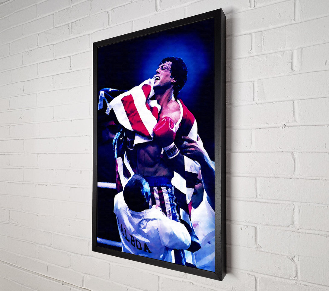  A Canvas Print of Rocky Victory Canvas Print