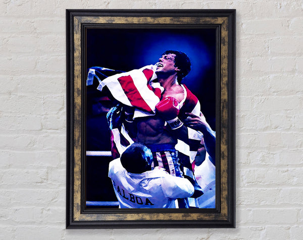 Rocky Victory Framed Print