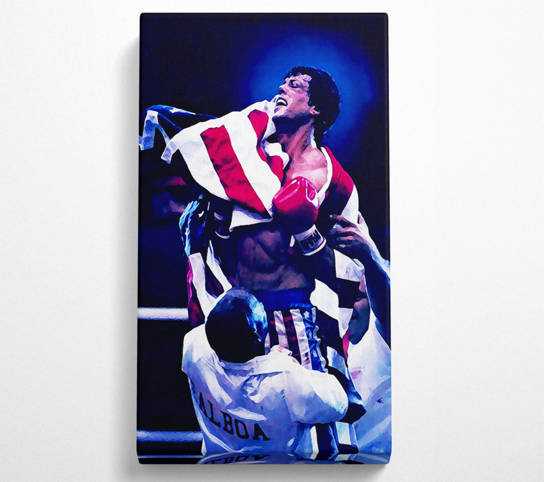 A Canvas Print of Rocky Victory Canvas Print