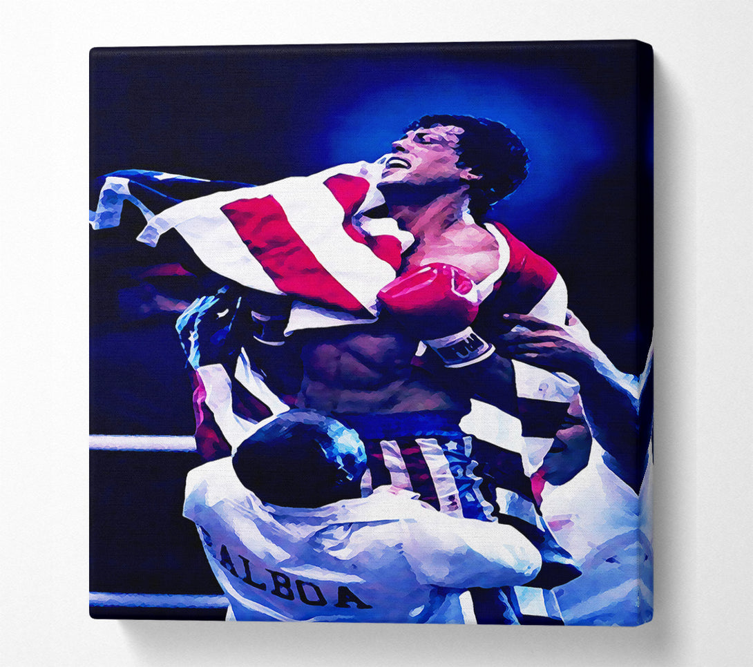  A Canvas Print of Rocky Victory Canvas Print