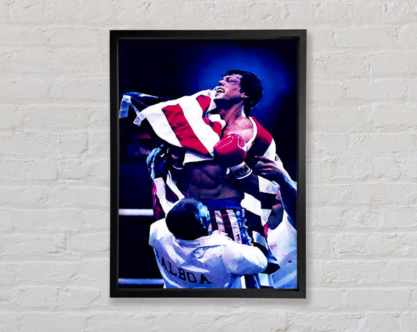 Rocky Victory Framed Print