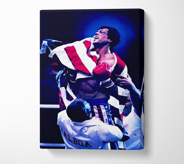  A Canvas Print of Rocky Victory Canvas Print