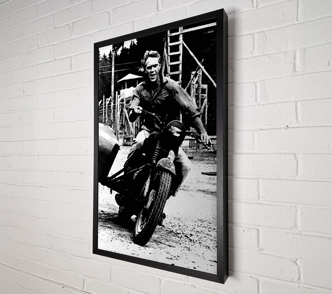  A Canvas Print of Steve Mcqueen Motorbike Canvas Print