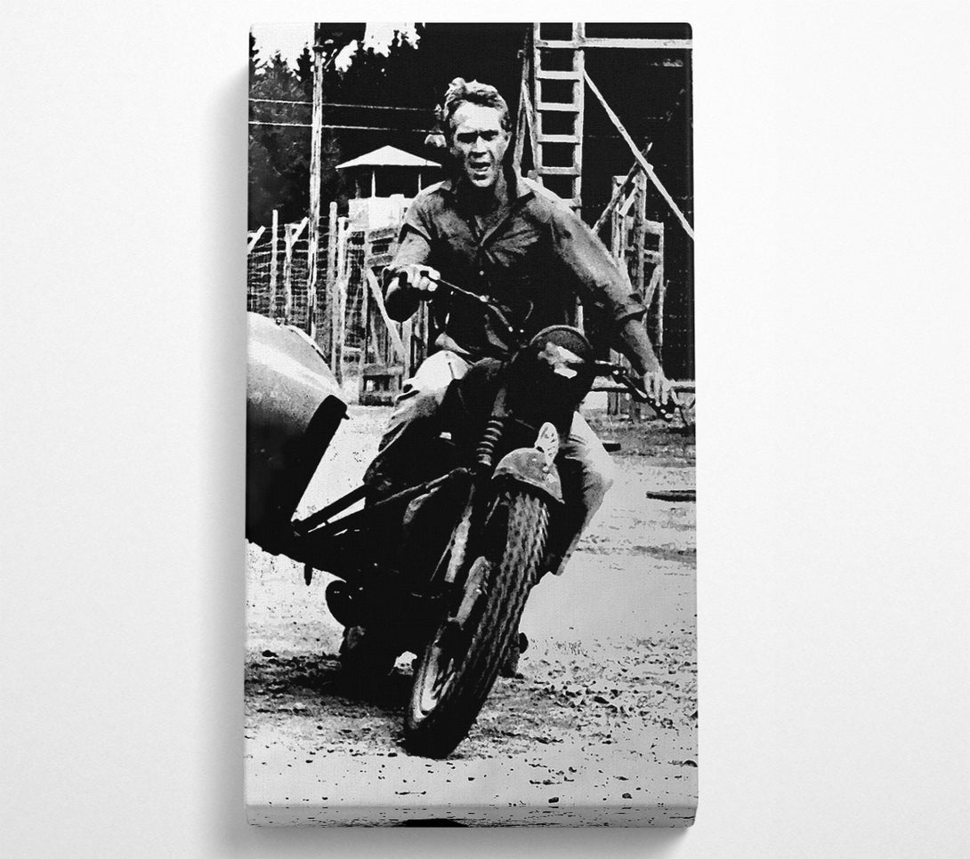  A Canvas Print of Steve Mcqueen Motorbike Canvas Print