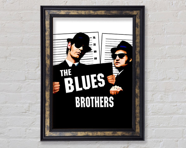 The Blues Brothers Trilby Framed Print