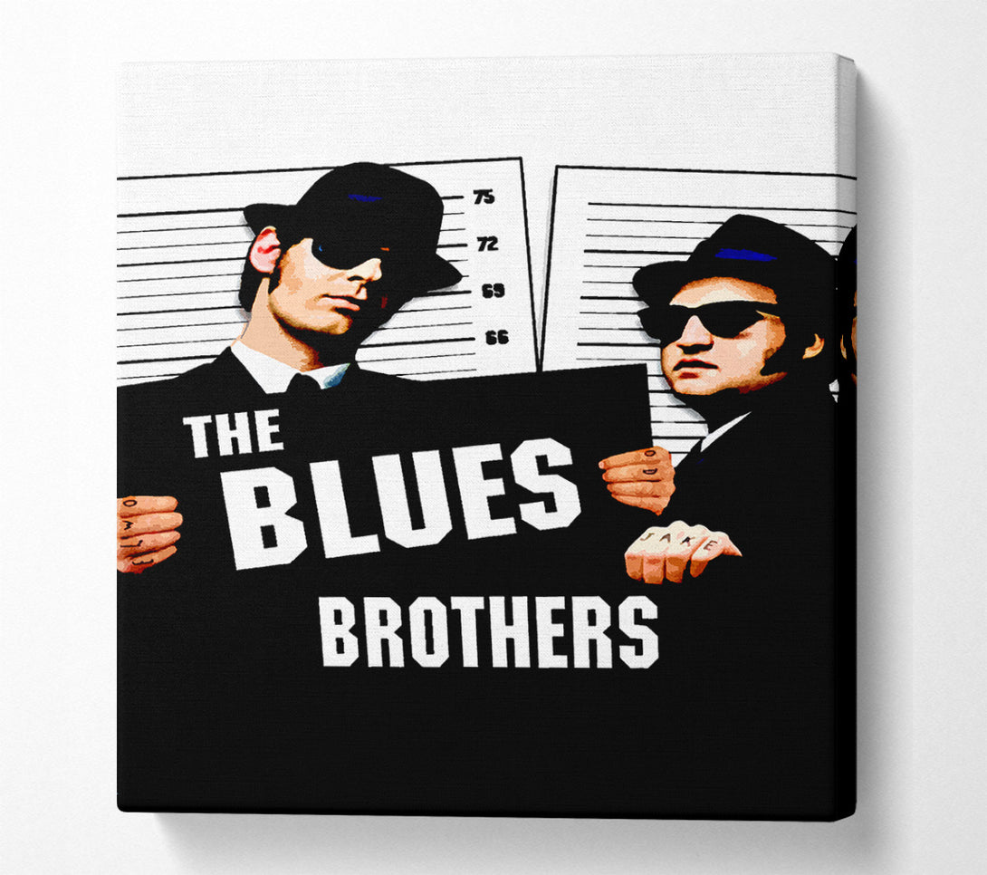  A Canvas Print of The Blues Brothers Trilby Canvas Print