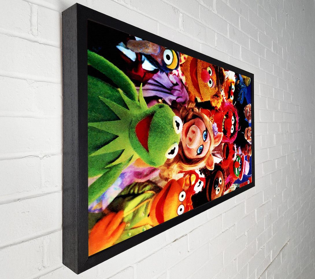  A Canvas Print of The Muppets Miss Piggy Kermit Canvas Art
