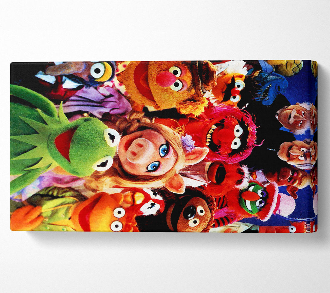 A Canvas Print of The Muppets Miss Piggy Kermit Canvas Art