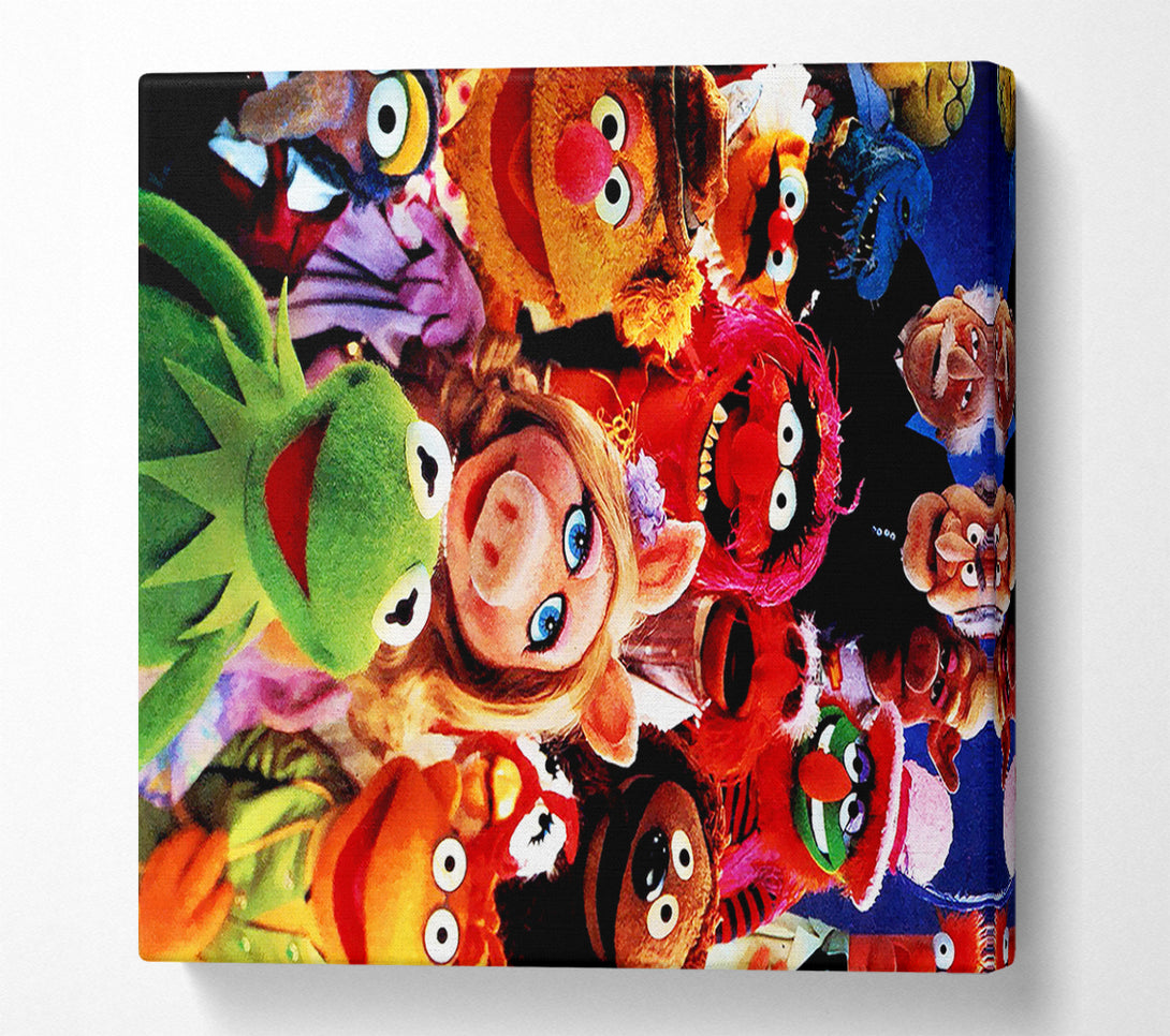  A Canvas Print of The Muppets Miss Piggy Kermit Canvas Art