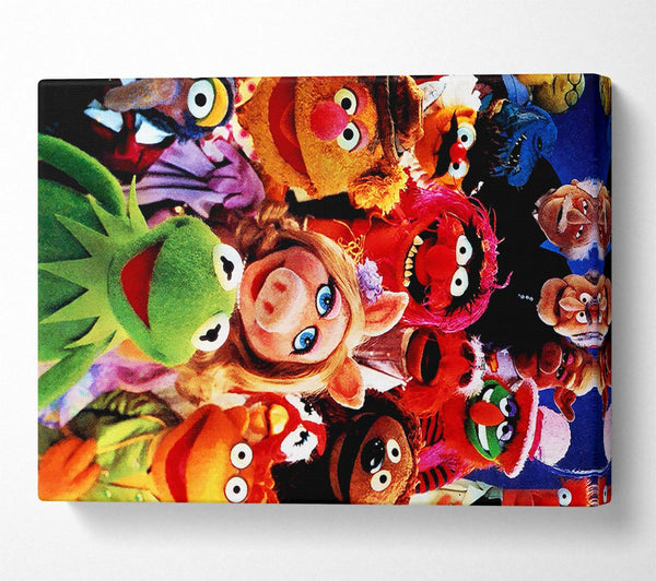  A Canvas Print of The Muppets Miss Piggy Kermit Canvas Art