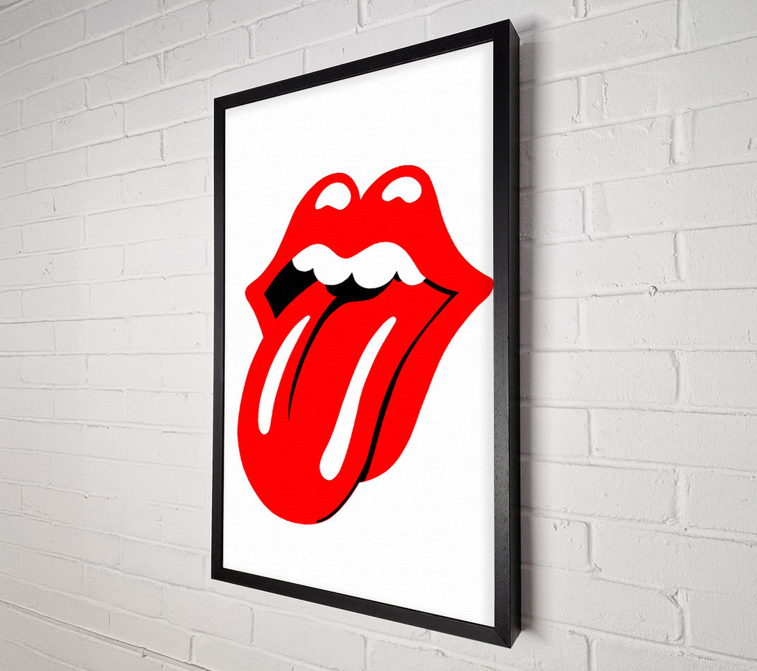  A Canvas Print of The Rolling Stones Lips Canvas Art