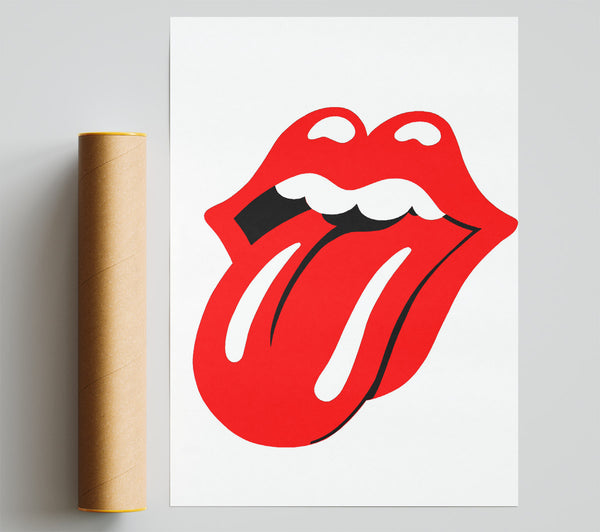 The Rolling Stones Lips Print
