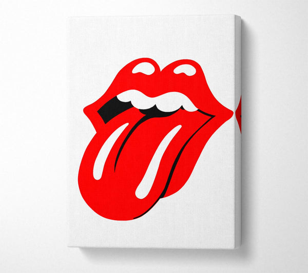  A Canvas Print of The Rolling Stones Lips Canvas Art