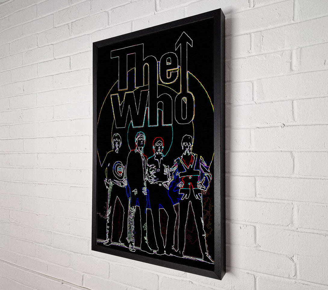  A Canvas Print of The Who Black Canvas Print