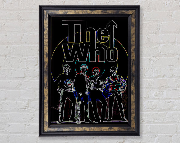 The Who Black Framed Print
