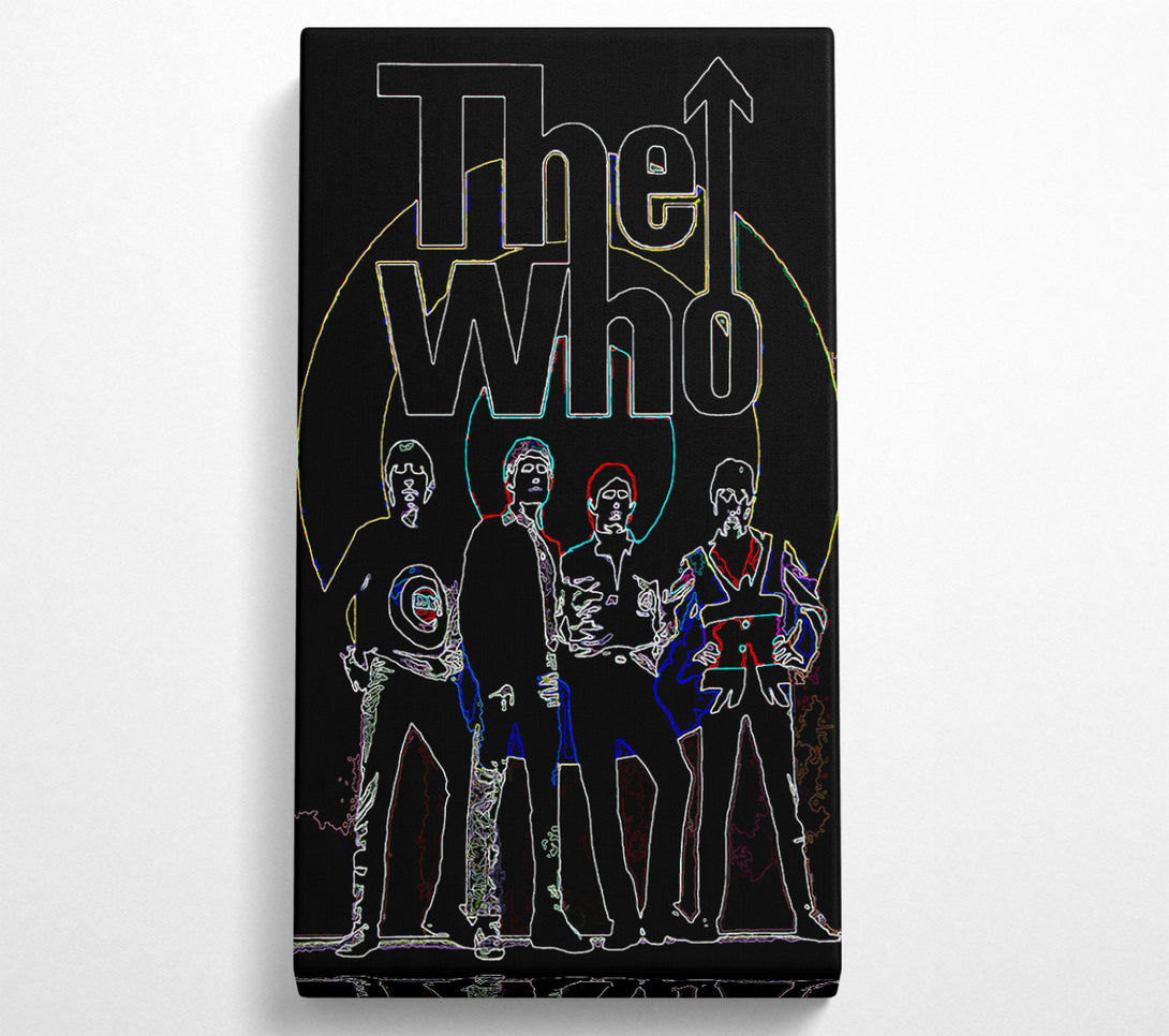  A Canvas Print of The Who Black Canvas Print