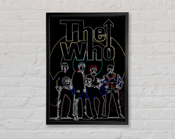 The Who Black Framed Print