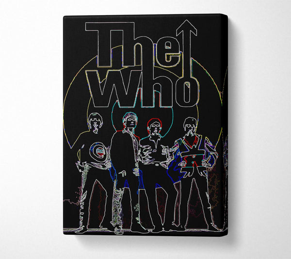  A Canvas Print of The Who Black Canvas Print