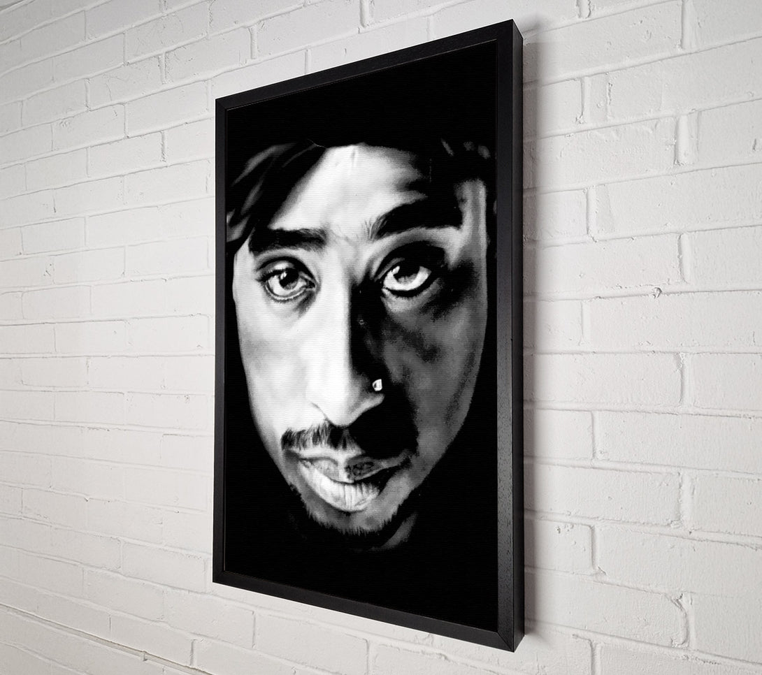  A Canvas Print of Tupac Face Canvas Print