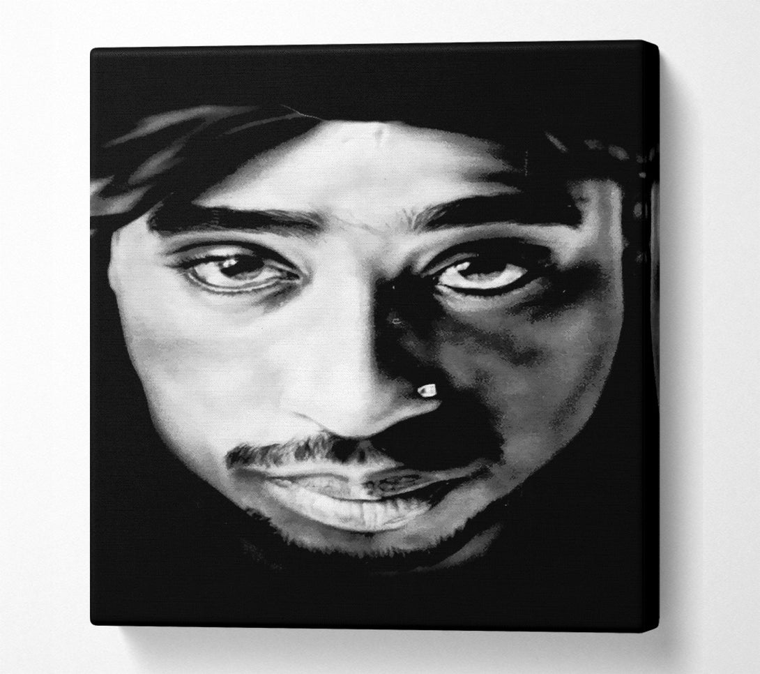  A Canvas Print of Tupac Face Canvas Print