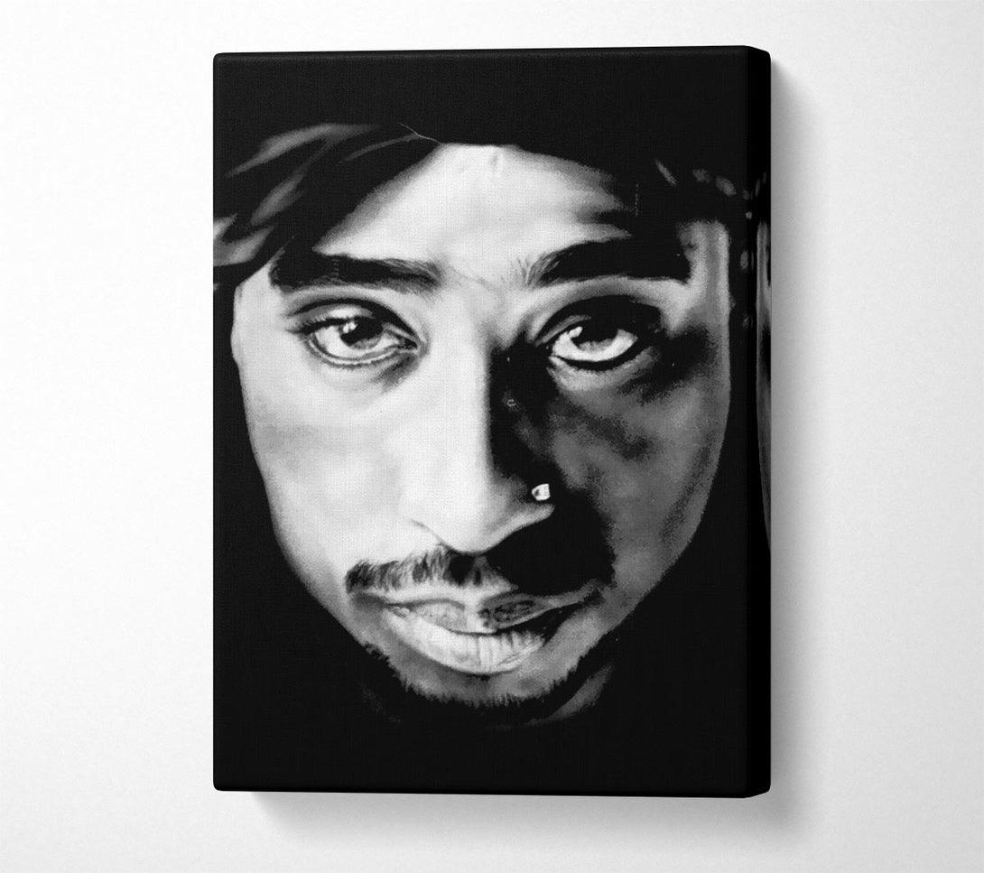  A Canvas Print of Tupac Face Canvas Print