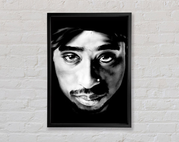 Tupac Face Framed Print