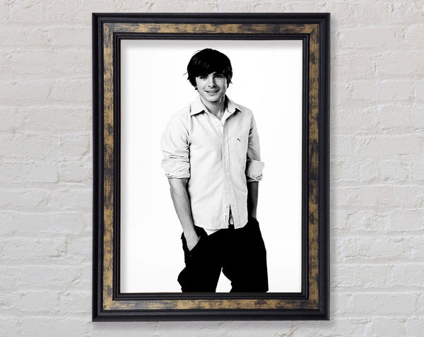 Zac From High School Musical Framed Print