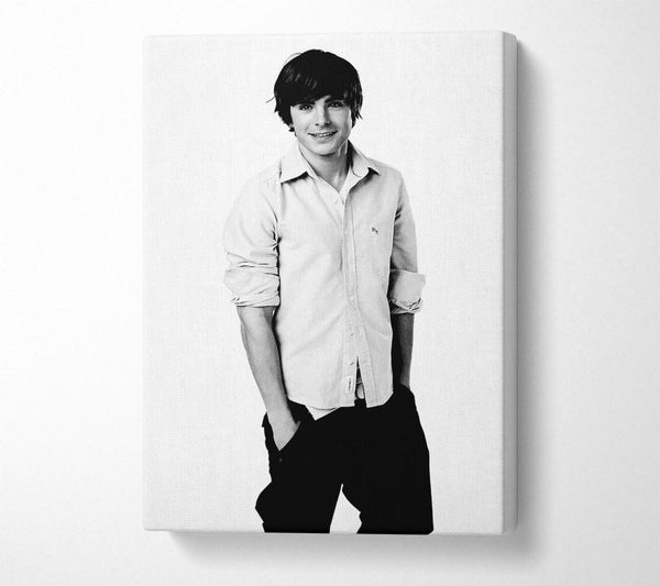  A Canvas Print of Zac From High School Musical Canvas Print