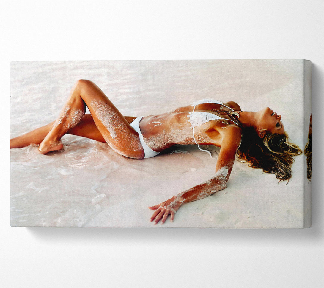  A Canvas Print of Elle Macpherson In The Sea Canvas Art