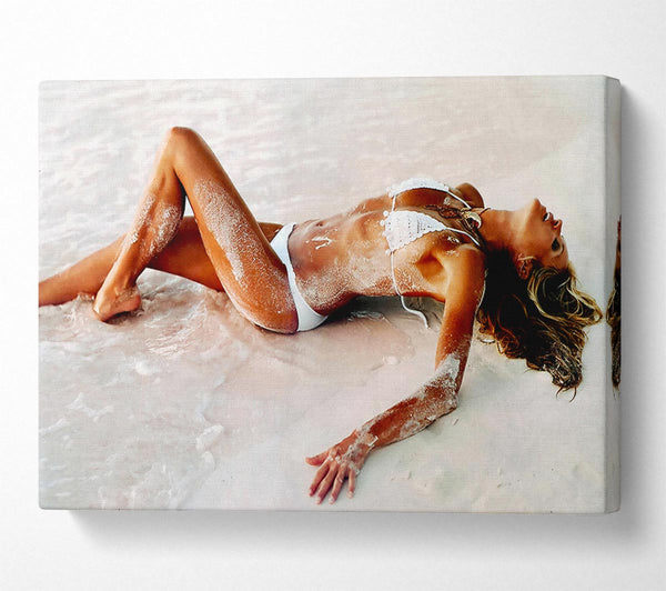  A Canvas Print of Elle Macpherson In The Sea Canvas Art
