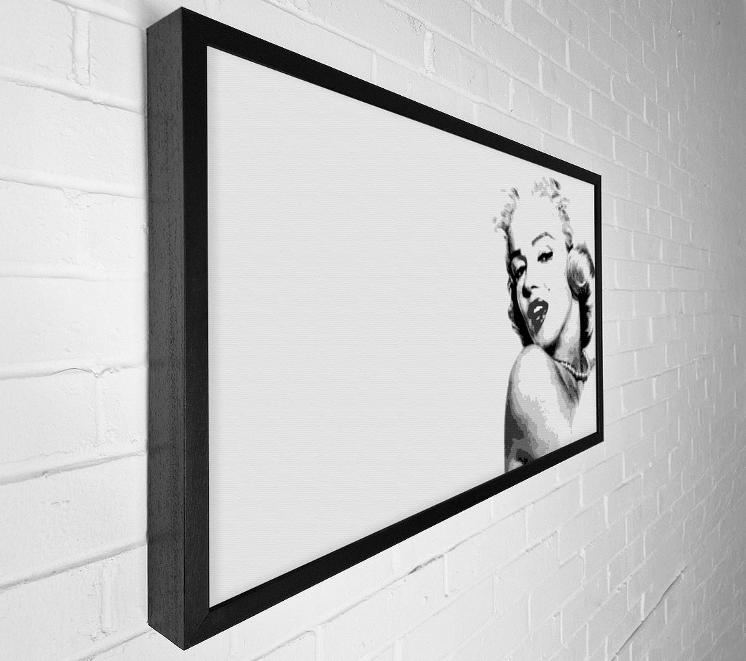 A Canvas Print of Marilyn Monroe Retro Grey Canvas Print
