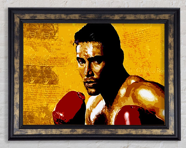 Oscar De La Hoya Golden Boy Framed Print