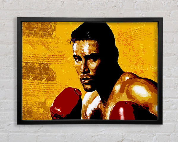 Oscar De La Hoya Golden Boy Framed Print
