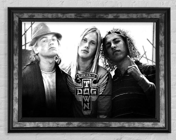 The Lords Of Dog Town B n W Framed Print