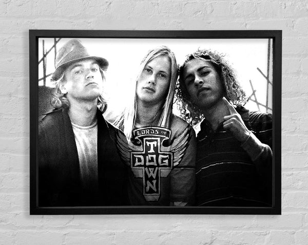 The Lords Of Dog Town B n W Framed Print