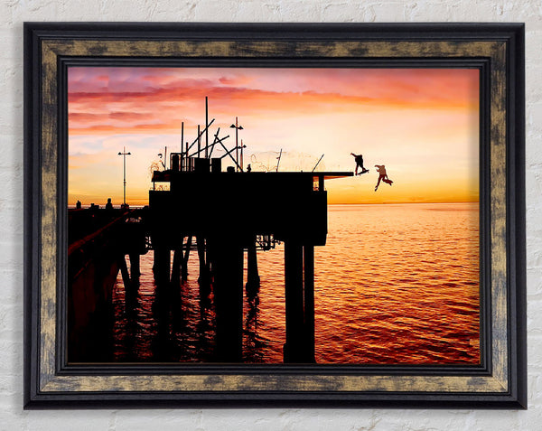 The Lords Of Dog Town Skateboards Pier Framed Print