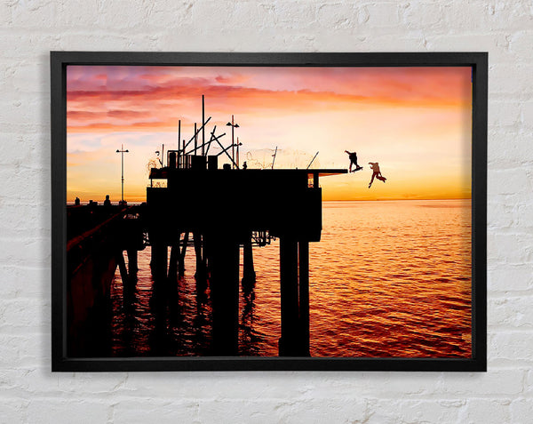 The Lords Of Dog Town Skateboards Pier Framed Print