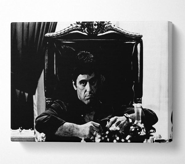  A Canvas Print of Al Pacino The Godfather Canvas Print