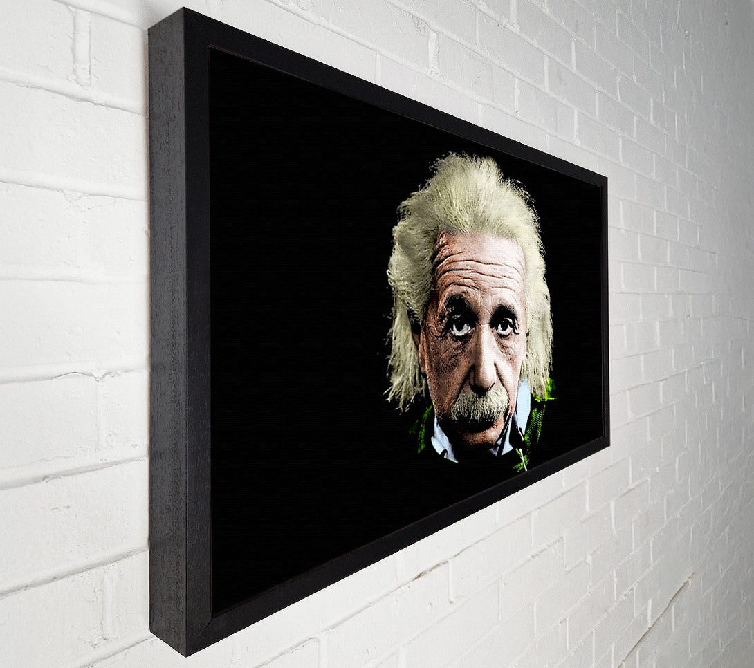  A Canvas Print of Albert Einstein Retro Colours Canvas Print