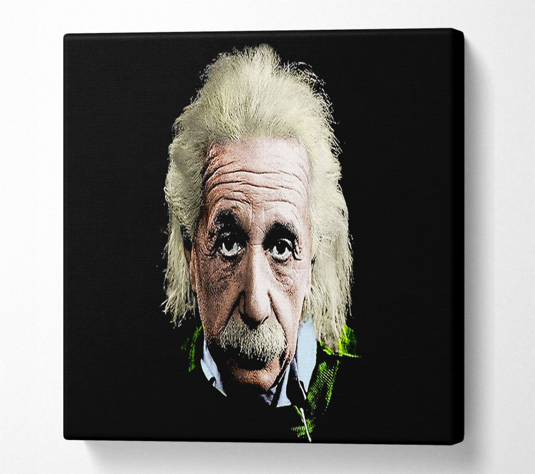  A Canvas Print of Albert Einstein Retro Colours Canvas Print